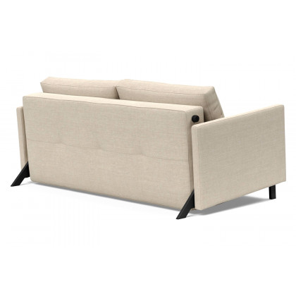 Innovation Living Cubed Queen Size Sofa Bed with Arms - 586 Phobos Latte