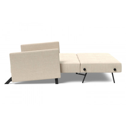 Innovation Living Cubed Queen Size Sofa Bed with Arms - 586 Phobos Latte