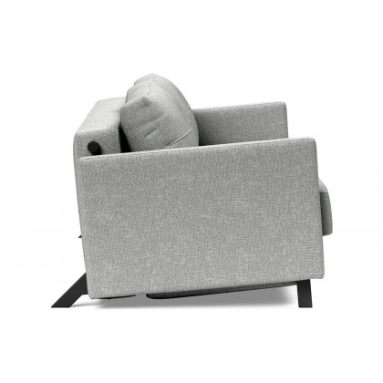 Innovation Living Cubed Queen Size Sofa Bed with Arms - 590 Micro Check Gray