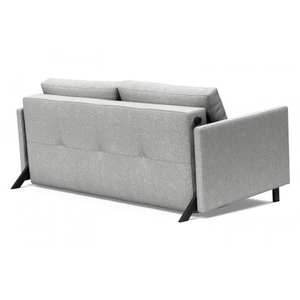 Innovation Living Cubed Queen Size Sofa Bed with Arms - 590 Micro Check Gray