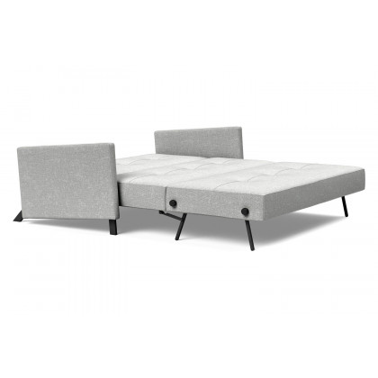 Innovation Living Cubed Queen Size Sofa Bed with Arms - 590 Micro Check Gray