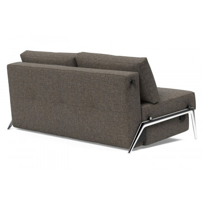 Innovation Living Cubed Queen Size Sofa Bed with Alu Legs - 216 Flashtex Dark Gray