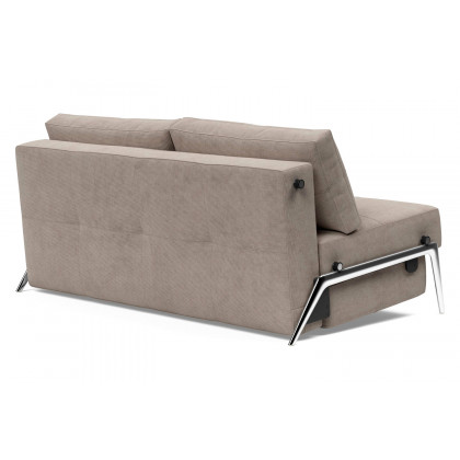 Innovation Living Cubed Queen Size Sofa Bed with Alu Legs - 318 Cordufine Beige