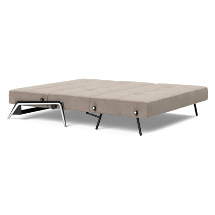 Innovation Living Cubed Queen Size Sofa Bed with Alu Legs - 318 Cordufine Beige