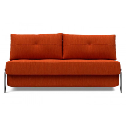 Innovation Living Cubed Queen Size Sofa Bed with Alu Legs - 506 Elegance Paprika