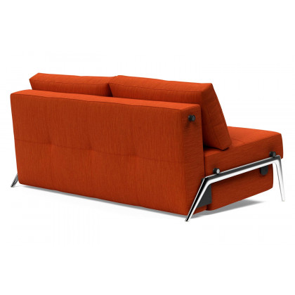 Innovation Living Cubed Queen Size Sofa Bed with Alu Legs - 506 Elegance Paprika
