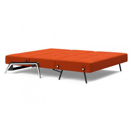 Innovation Living Cubed Queen Size Sofa Bed with Alu Legs - 506 Elegance Paprika