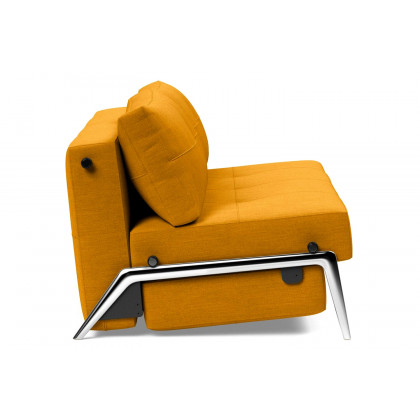 Innovation Living Cubed Queen Size Sofa Bed with Alu Legs - 507 Elegance Burned Curry