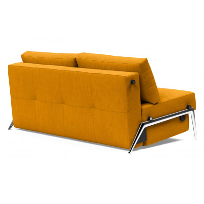 Innovation Living Cubed Queen Size Sofa Bed with Alu Legs - 507 Elegance Burned Curry