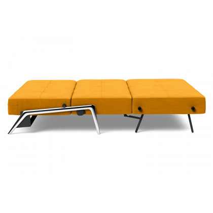 Innovation Living Cubed Queen Size Sofa Bed with Alu Legs - 507 Elegance Burned Curry