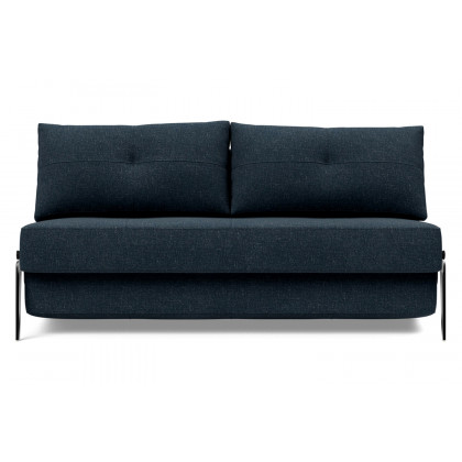 Innovation Living Cubed Queen Size Sofa Bed with Alu Legs - 515 Nist Blue