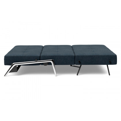 Innovation Living Cubed Queen Size Sofa Bed with Alu Legs - 515 Nist Blue