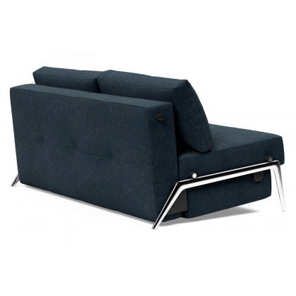 Innovation Living Cubed Queen Size Sofa Bed with Alu Legs - 515 Nist Blue