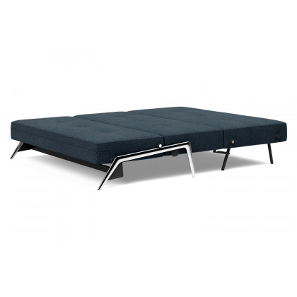 Innovation Living Cubed Queen Size Sofa Bed with Alu Legs - 515 Nist Blue