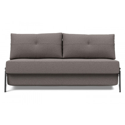 Innovation Living Cubed Queen Size Sofa Bed with Chrome Legs - 521 Mixed Dance Gray
