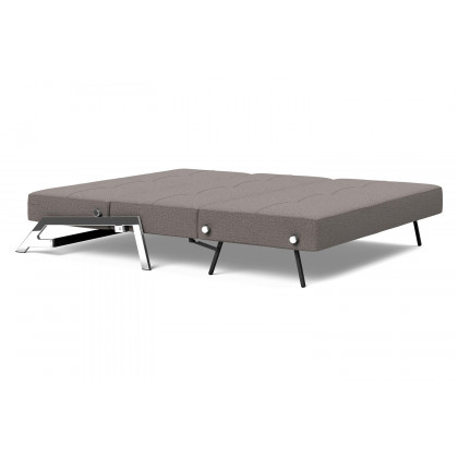 Innovation Living Cubed Queen Size Sofa Bed with Chrome Legs - 521 Mixed Dance Gray