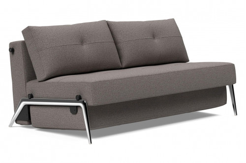 Innovation Living™ Cubed Queen Size Sofa Bed with Alu Legs - 521 Mixed Dance Gray