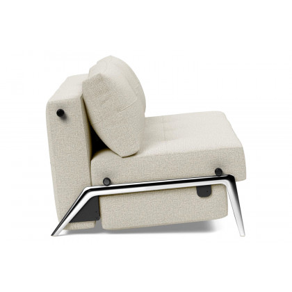 Innovation Living Cubed Queen Size Sofa Bed with Alu Legs - 527 Mixed Dance Natural