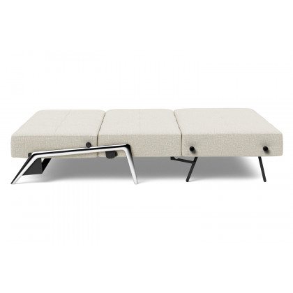 Innovation Living Cubed Queen Size Sofa Bed with Alu Legs - 527 Mixed Dance Natural