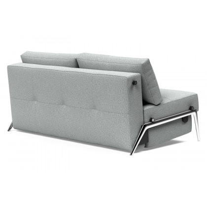 Innovation Living Cubed Queen Size Sofa Bed with Alu Legs - 538 Melange Light Gray