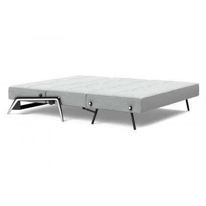 Innovation Living Cubed Queen Size Sofa Bed with Alu Legs - 538 Melange Light Gray
