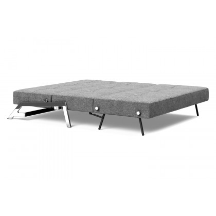Innovation Living Cubed Queen Size Sofa Bed with Chrome Legs - 563 Twist Charcoal