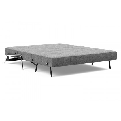 Innovation Living Cubed Queen Size Sofa Bed with Alu Legs - 563 Twist Charcoal