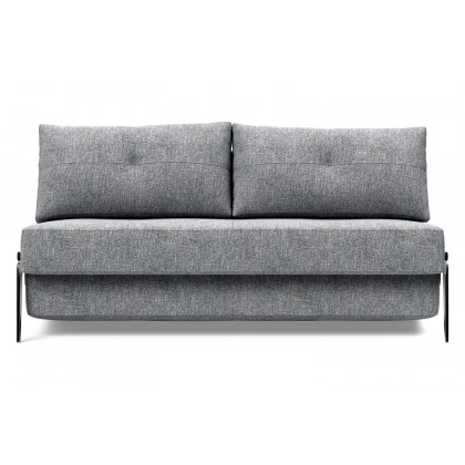 Innovation Living Cubed Queen Size Sofa Bed with Alu Legs - 565 Twist Granite