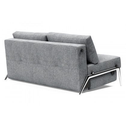 Innovation Living Cubed Queen Size Sofa Bed with Alu Legs - 565 Twist Granite