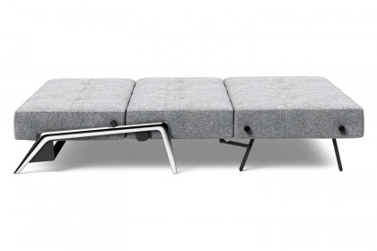 Innovation Living™ Cubed Queen Size Sofa Bed with Alu Legs - 565 Twist Granite