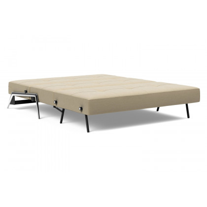 Innovation Living Cubed Queen Size Sofa Bed with Alu Legs - 571 Vivus Dusty Sand