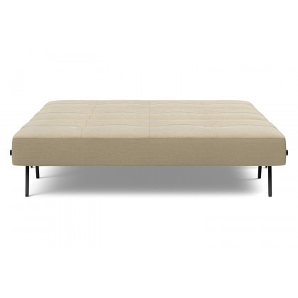 Innovation Living Cubed Queen Size Sofa Bed with Alu Legs - 571 Vivus Dusty Sand