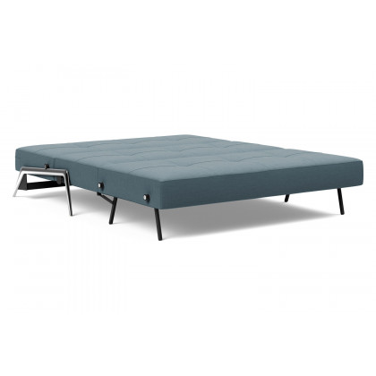 Innovation Living Cubed Queen Size Sofa Bed with Alu Legs - 573 Vivus Dusty Blue