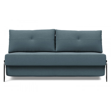 Innovation Living Cubed Queen Size Sofa Bed with Alu Legs - 573 Vivus Dusty Blue
