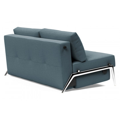 Innovation Living Cubed Queen Size Sofa Bed with Alu Legs - 573 Vivus Dusty Blue
