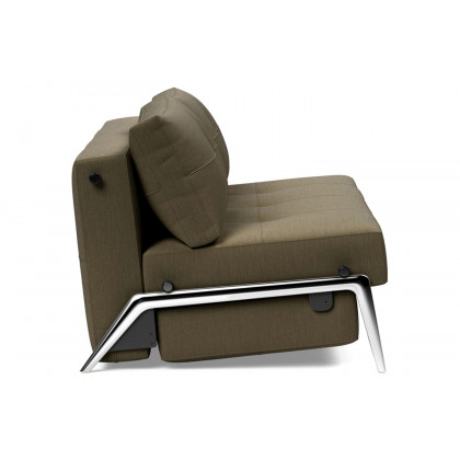 Innovation Living Cubed Queen Size Sofa Bed with Alu Legs - 575 Vivus Dusty Olive