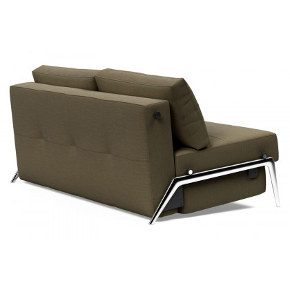 Innovation Living Cubed Queen Size Sofa Bed with Alu Legs - 575 Vivus Dusty Olive