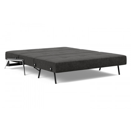 Innovation Living Cubed Queen Size Sofa Bed with Alu Legs - 577 Kenya Dark Gray