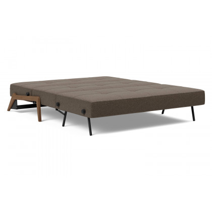 Innovation Living Cubed Queen Size Sofa Bed with Dark Wood Legs - 578 Kenya Taupe