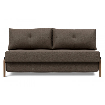 Innovation Living Cubed Queen Size Sofa Bed with Dark Wood Legs - 578 Kenya Taupe