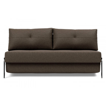Innovation Living Cubed Queen Size Sofa Bed with Alu Legs - 578 Kenya Taupe