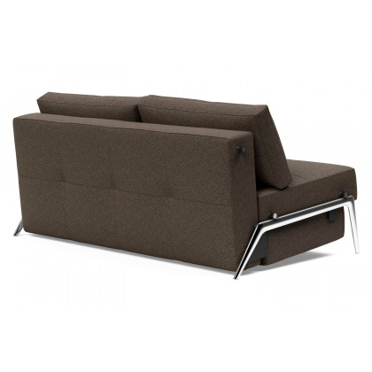 Innovation Living Cubed Queen Size Sofa Bed with Alu Legs - 578 Kenya Taupe