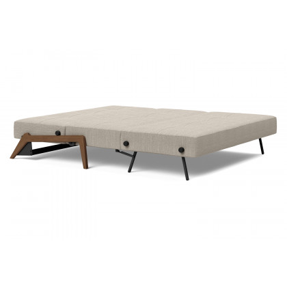 Innovation Living Cubed Queen Size Sofa Bed with Dark Wood Legs - 579 Kenya Gravel