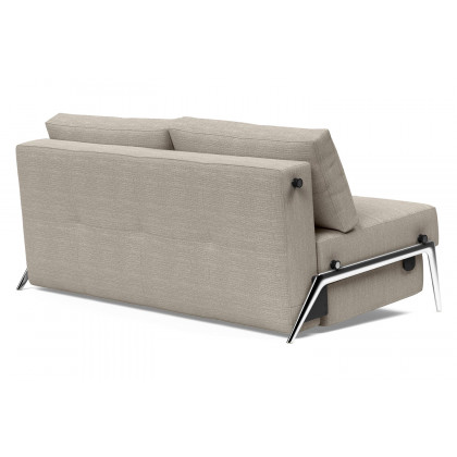 Innovation Living Cubed Queen Size Sofa Bed with Alu Legs - 579 Kenya Gravel