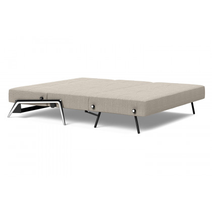 Innovation Living Cubed Queen Size Sofa Bed with Alu Legs - 579 Kenya Gravel