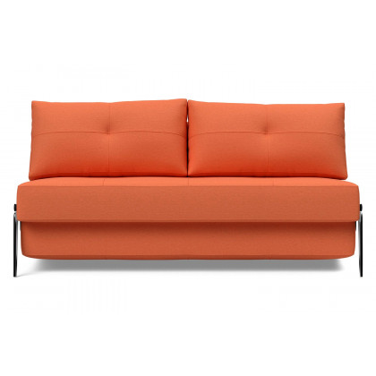 Innovation Living Cubed Queen Size Sofa Bed with Alu Legs - 581 Argus Rust