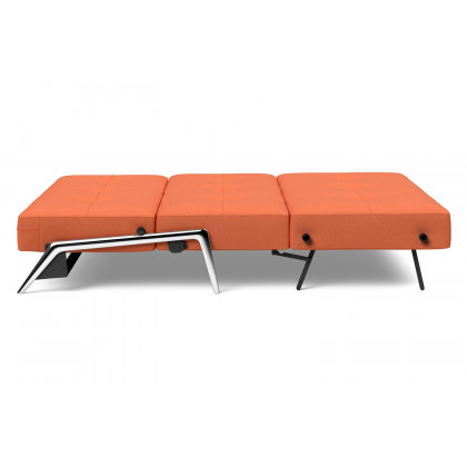 Innovation Living Cubed Queen Size Sofa Bed with Alu Legs - 581 Argus Rust