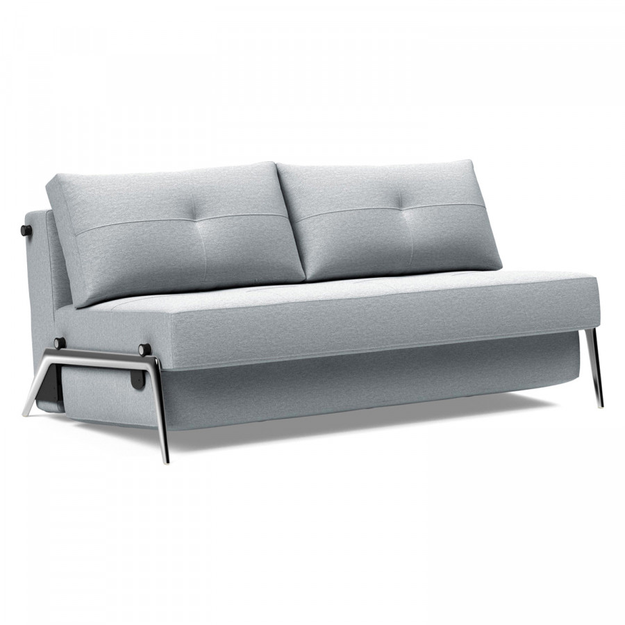 Innovation Living Cubed Queen Size Sofa Bed with Alu Legs - 583 Argus Gray
