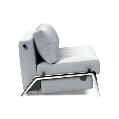 Innovation Living Cubed Queen Size Sofa Bed with Alu Legs - 583 Argus Gray