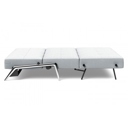Innovation Living Cubed Queen Size Sofa Bed with Alu Legs - 583 Argus Gray